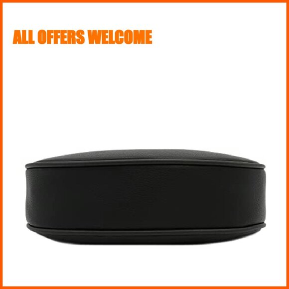 Small Crescent Shoulder Bag Underarm Purse PU Leather Lightweight - Picture 6 of 8